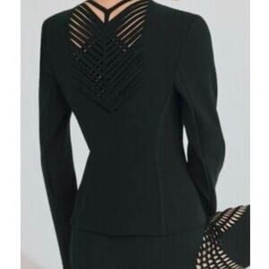 NWT Dion Lee x Carbon Full Zip Jacket Size L Black